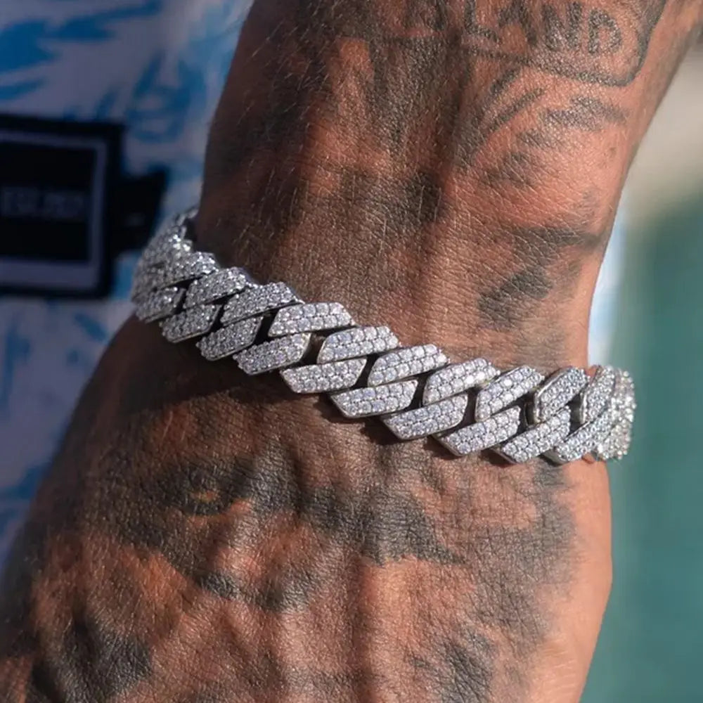 Pulseira Ice Diamante Cubano - A