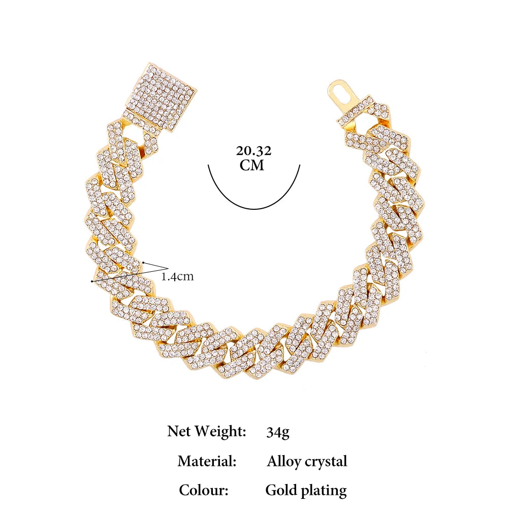 Pulseira Ice Diamante Cubano - A